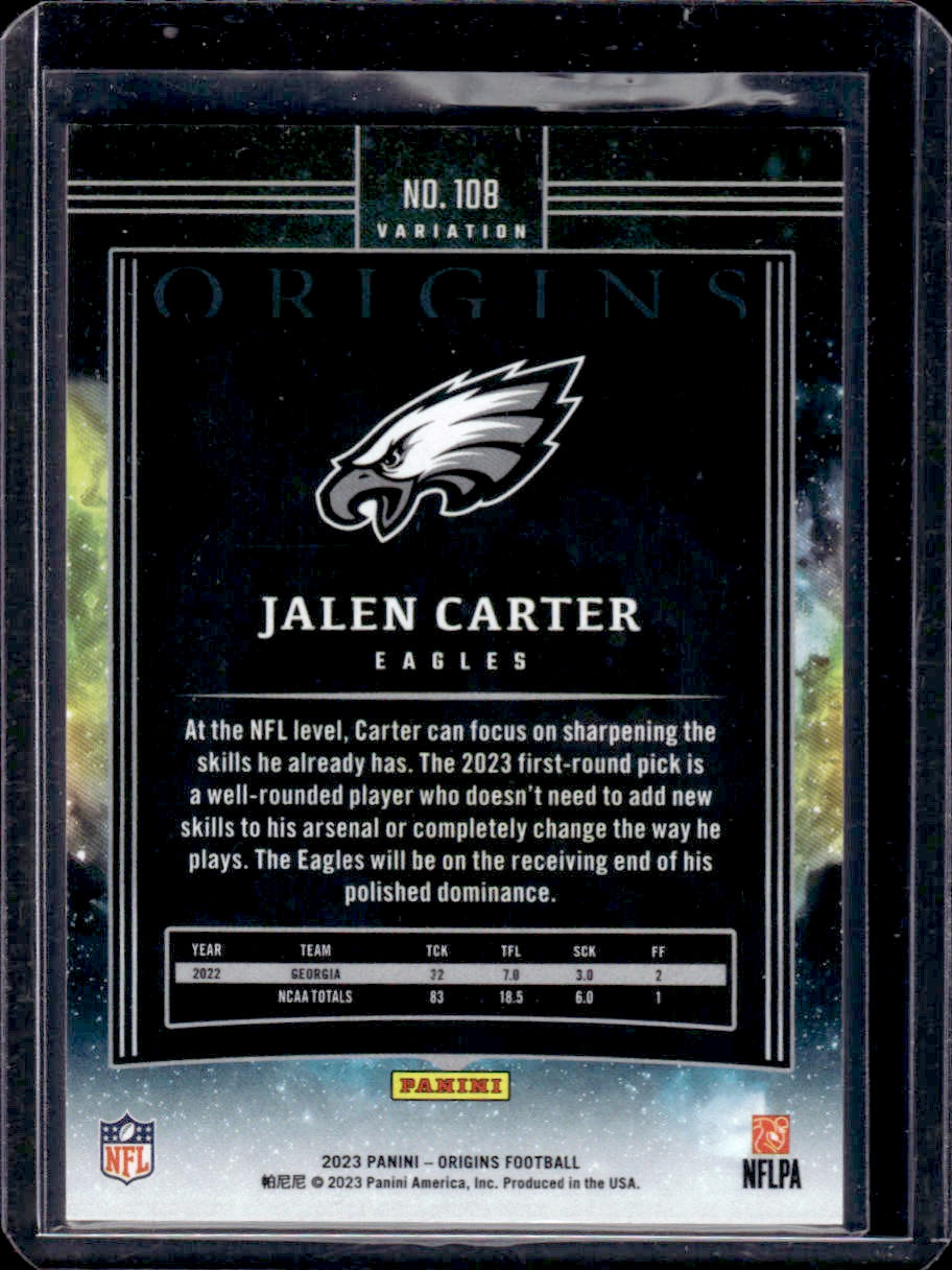 2023 Panini Origins Jalen Carter #108b