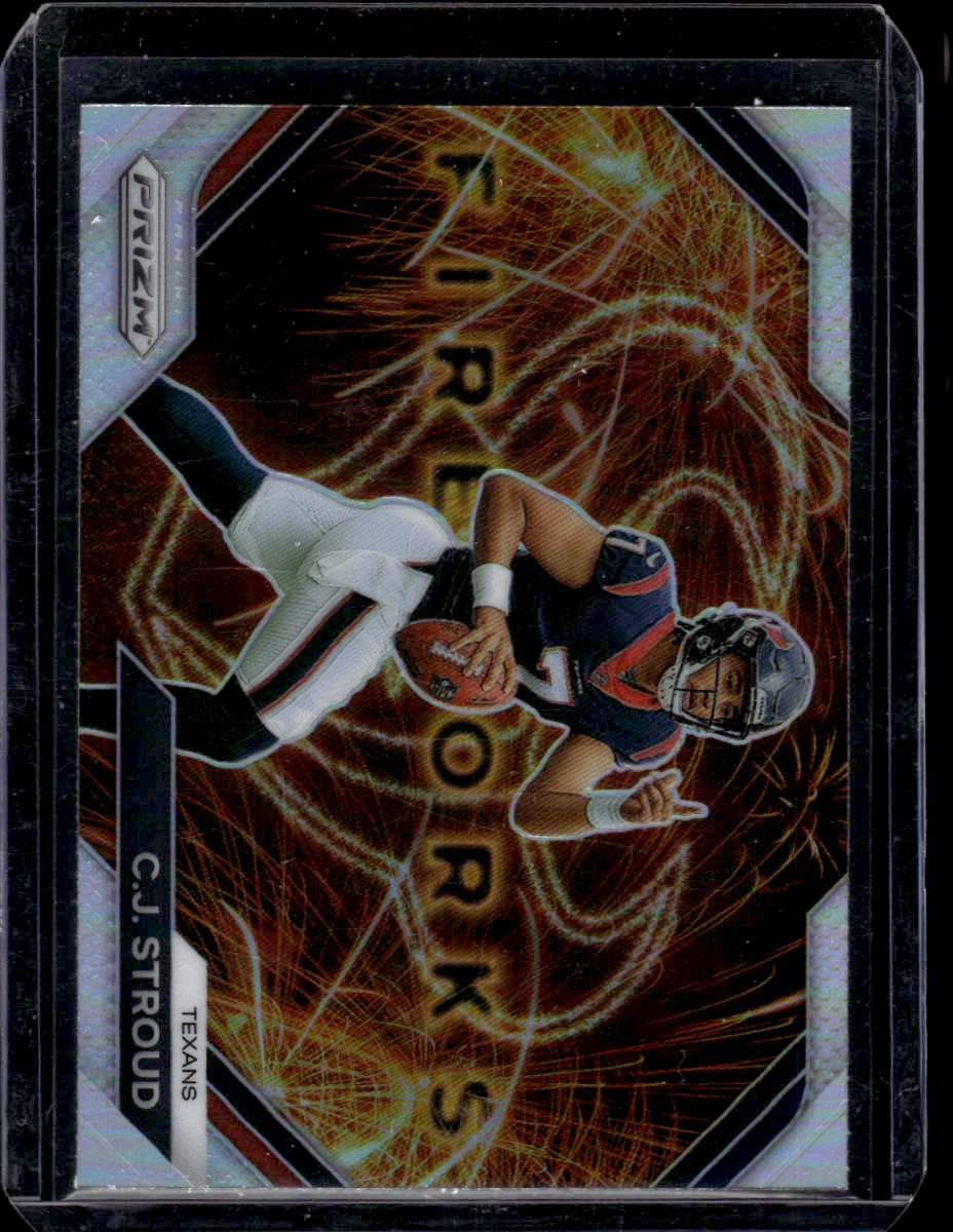 2023 Panini Prizm C.J. Stroud Fireworks Prizms Silver #F-10