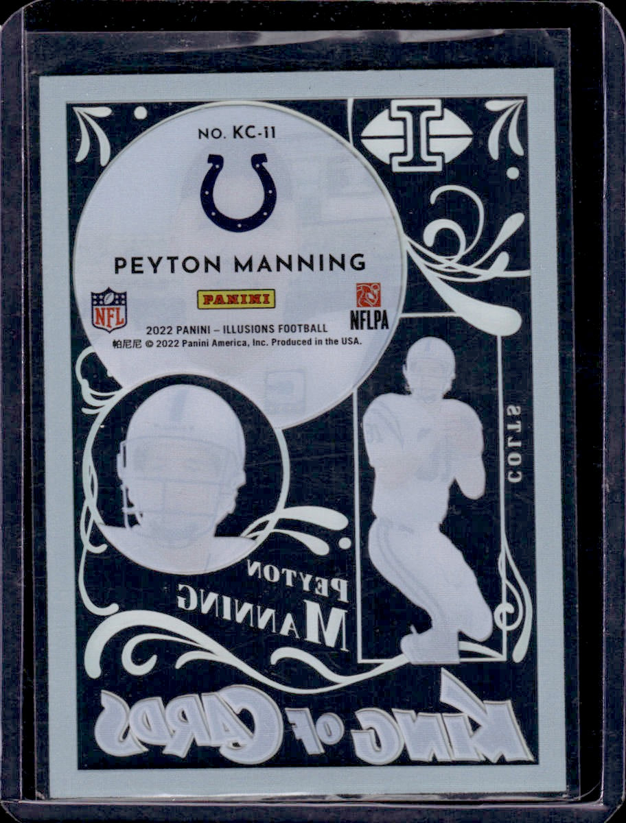 2022 Panini Illusions Peyton Manning King of Cards Emerald #KC-11