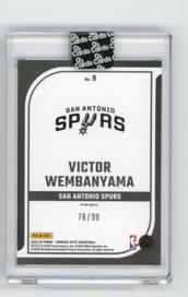 2024-25 Donruss Optic Victor Wembanyama Elite Dominators Red and Gold /99 #8