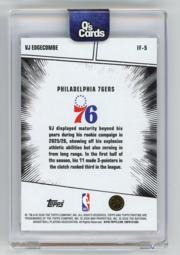 2025-26 Topps Pristine NBA VJ Edgecombe Impact Frame Blue/75 #IF-5 - Topps