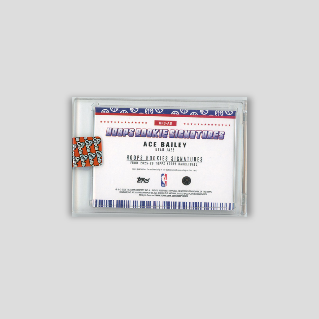 2025-26 Topps Hoops NBA Ace Bailey Rookie Signatures /50 #HRS-AB - Topps