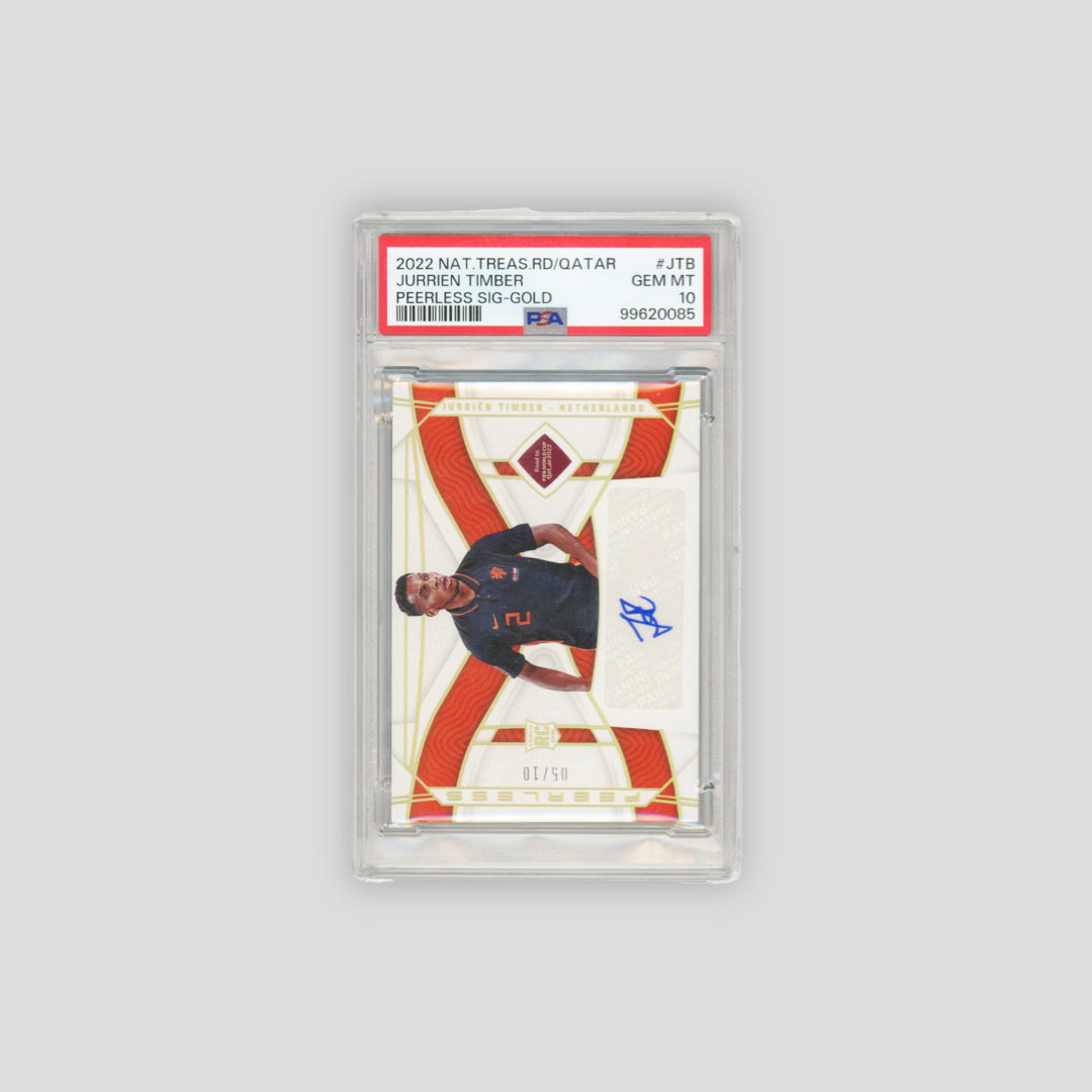2022 National Treasures Jurrien Timber RC /10 Gold Peerless Auto #JTB (PSA 10)