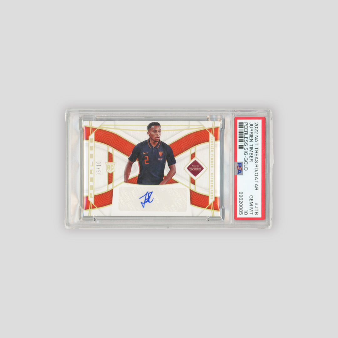 2022 National Treasures Jurrien Timber RC /10 Gold Peerless Auto #JTB (PSA 10)