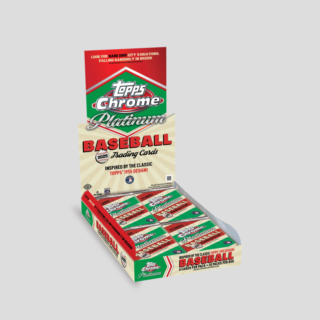 2025 Topps Chrome Platinum '55 Baseball Hobby Box Box - Q's Cards