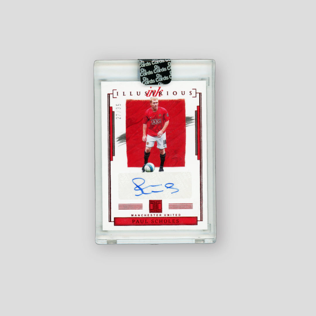 2021-22 Panini Impeccable Paul Scholes Illustrious Ink /35 - Q's Cards