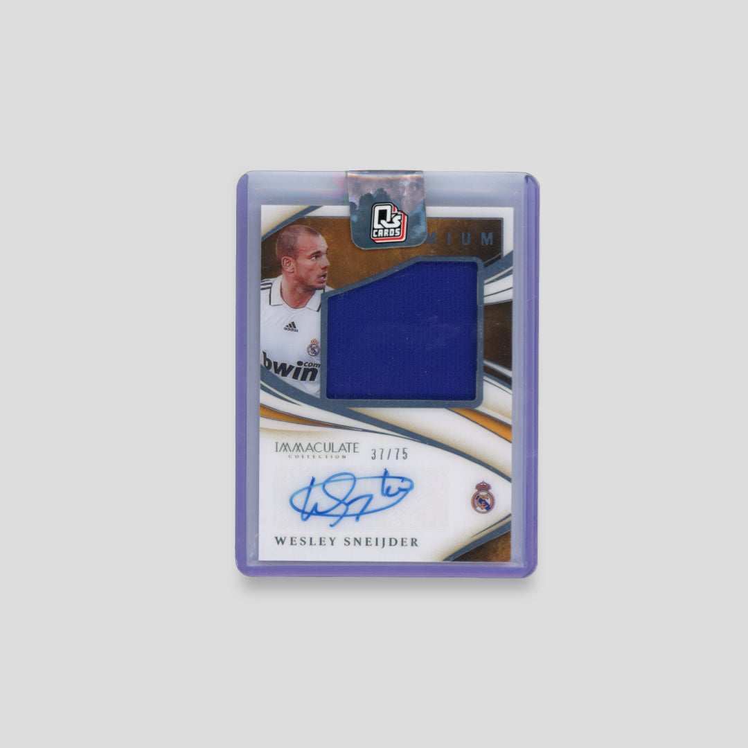2020 Panini Immaculate Wesley Sneijder Patch Auto /75 - Q's Cards