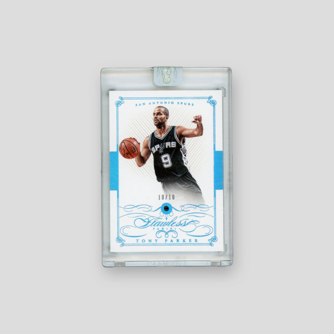 2014-15 Panini Flawless Basketball Tony Parker Sapphire /10 - Q's Cards