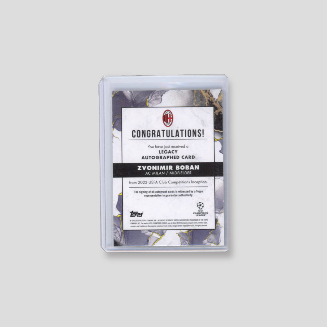 2023 Topps Inception UCC Zvonimir Boban Auto /99 - Q's Cards