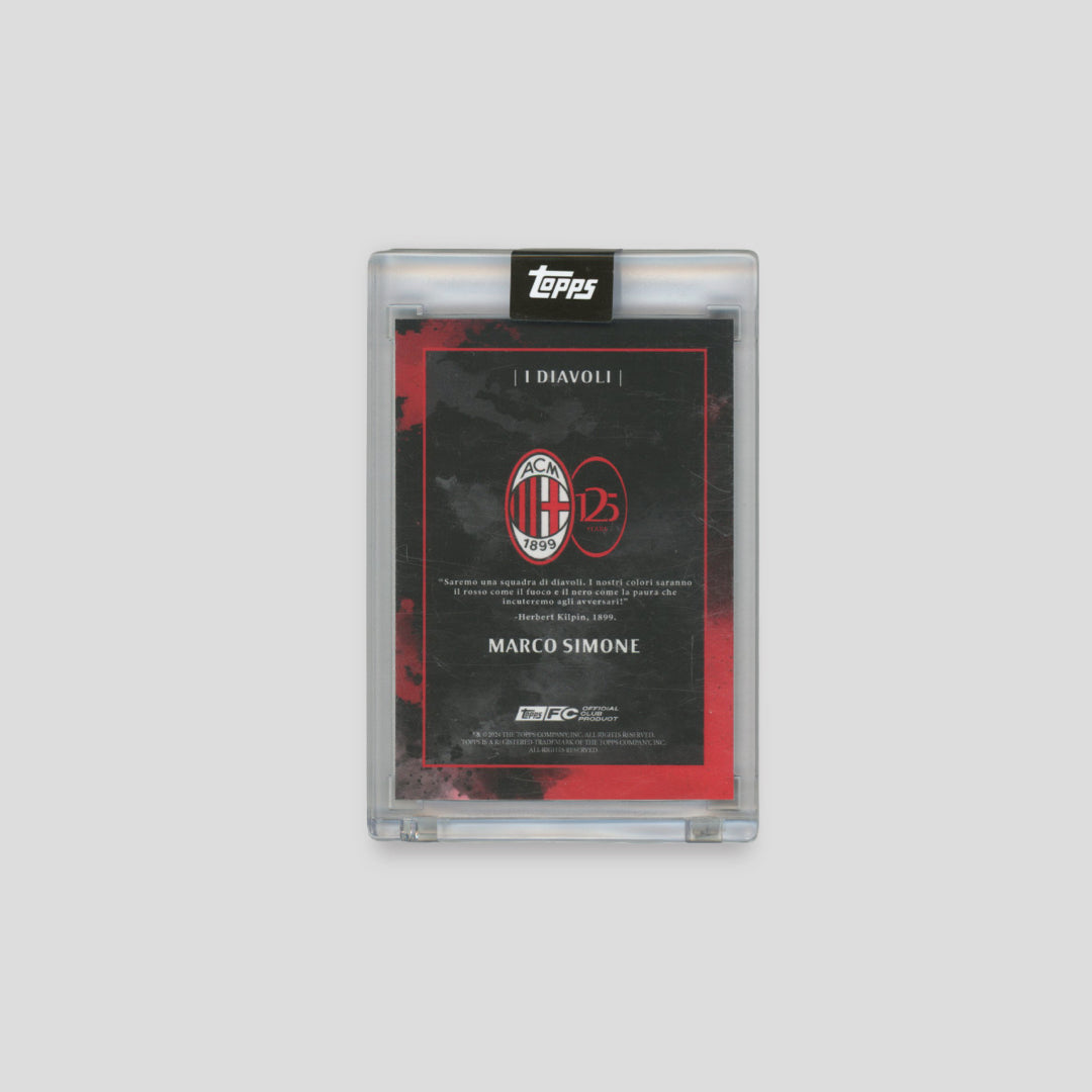 2024 Topps AC Milan 125 Marco Simone Auto /49 - Q's Cards