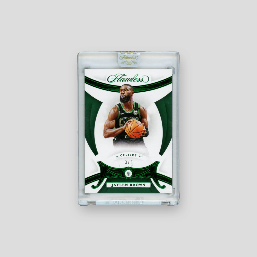 2019-20 Panini Flawless Basketball Jaylen Brown Green Diamond /5 - Q's Cards
