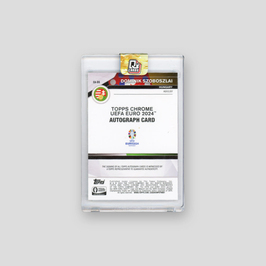 2024 Topps Chrome UEFA Euro Dominik Szoboszlai Auto /50 - Q's Cards