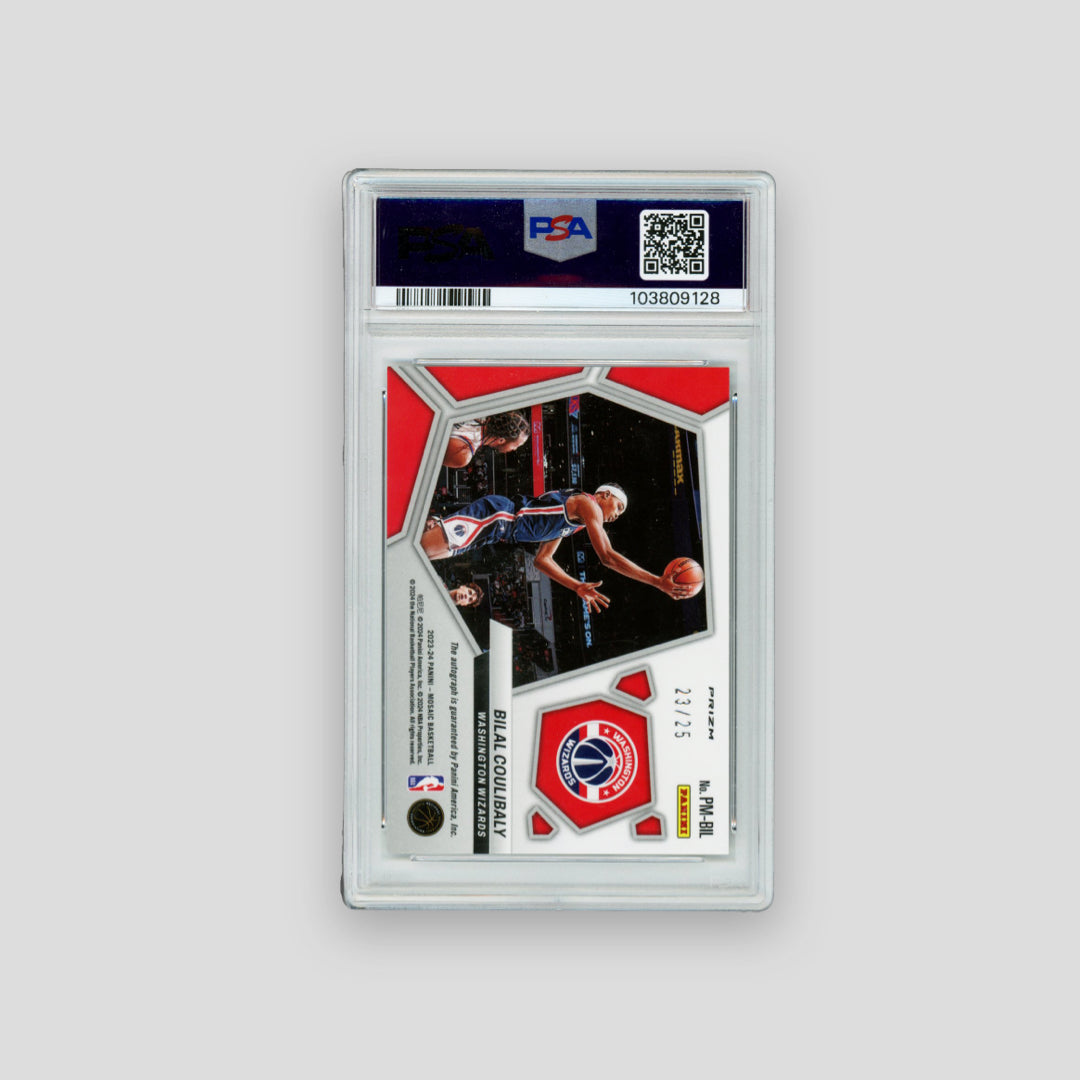 2023 Panini Mosaic Bilal Coulibaly Pictographs RC Auto /25 (PSA 10) - Q's Cards