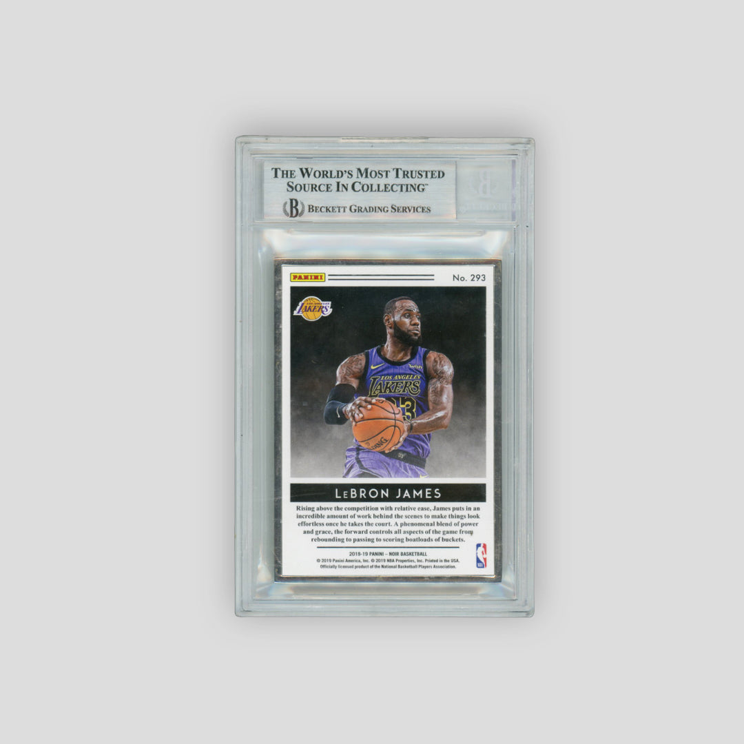2018 Panini Noir Lebron James Vintage Art /25 (BGS 8.5) - Q's Cards
