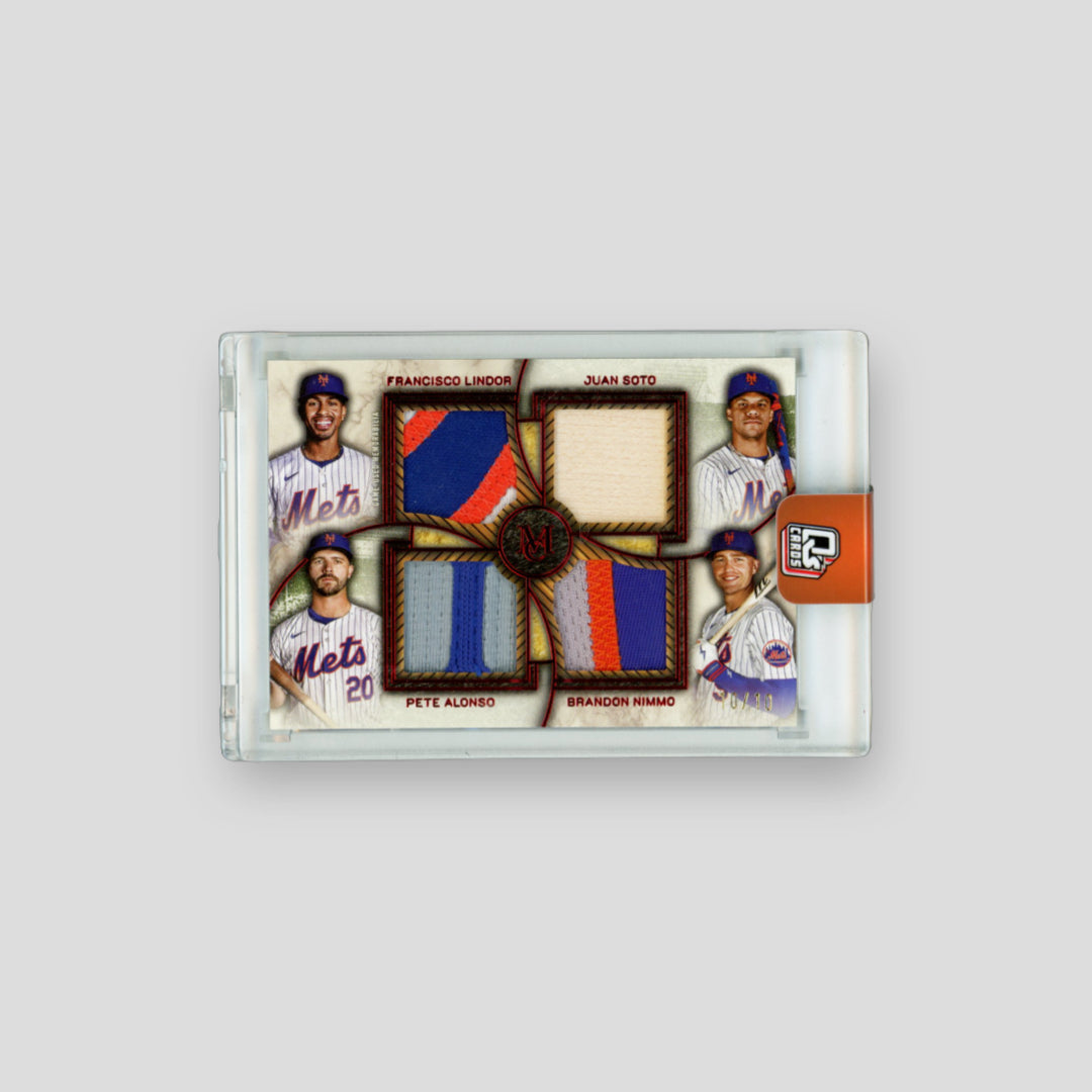 2025 Topps Museum Baseball NY Mets Quad Relic /10 - Q's Cards