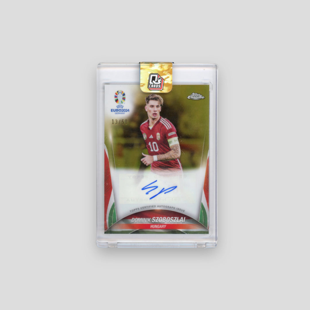 2024 Topps Chrome UEFA Euro Dominik Szoboszlai Auto /50 - Q's Cards