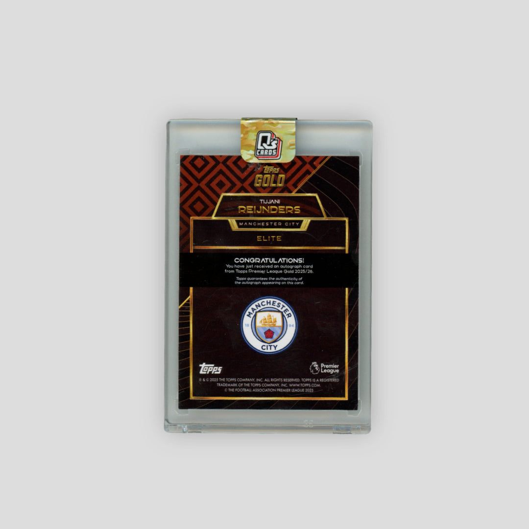 2025 Topps Premier League Gold Tijjani Reijnders Auto /25 - Q's Cards