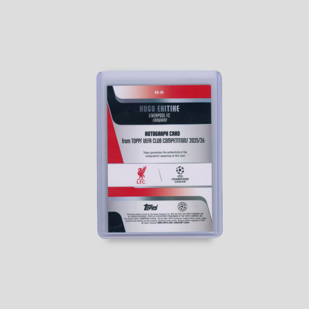 2025/26 Topps Flagship UCC Hugo Ekitike Auto /150 - Q's Cards