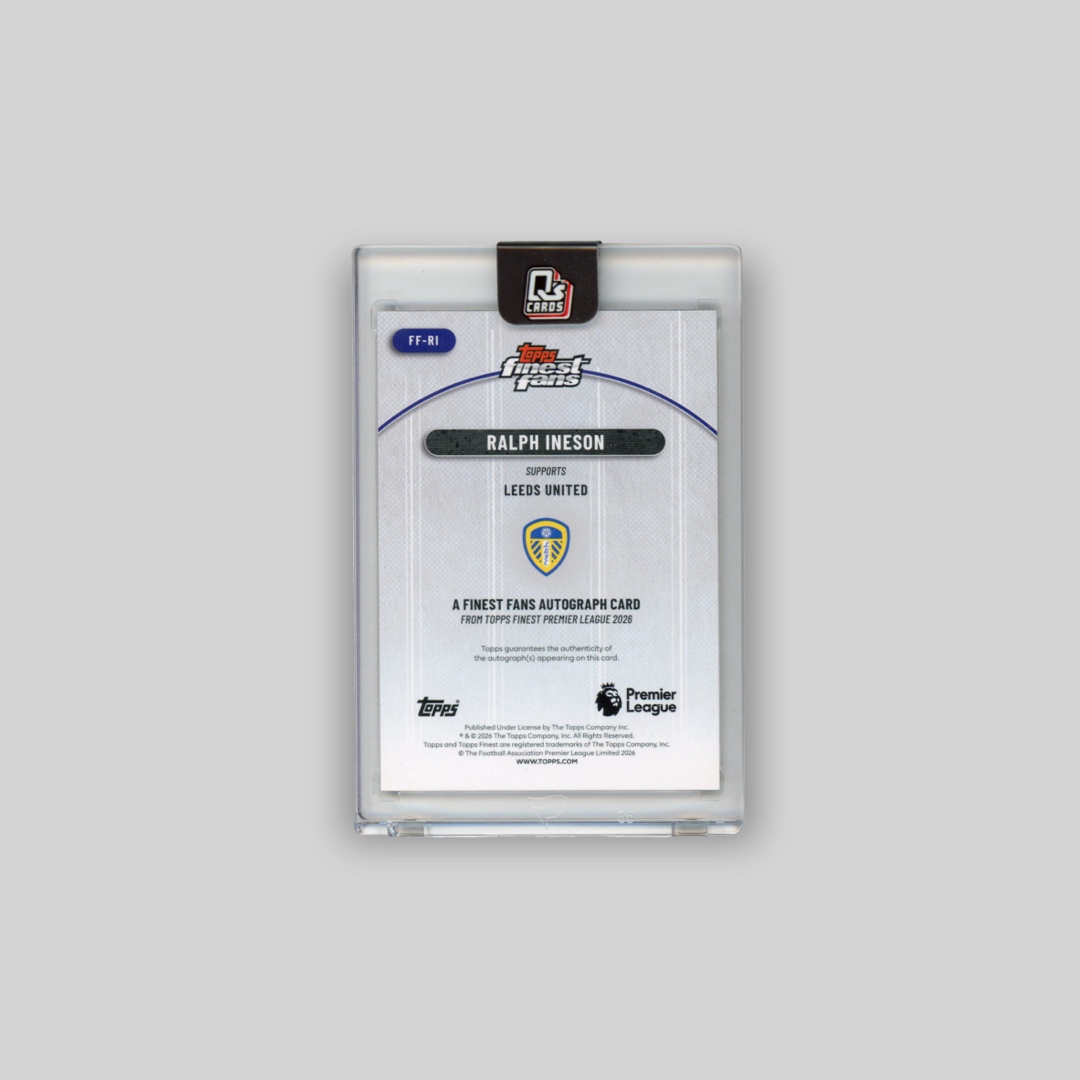 2025-26 Topps Finest PL Ralph Ineson Black Auto /10 #FF-RI