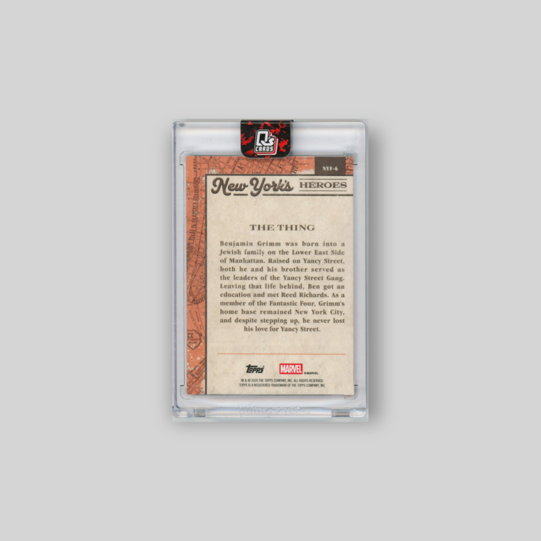 2026 Topps Marvel Brooklyn Collection The Thing Red /5 #NYF-6