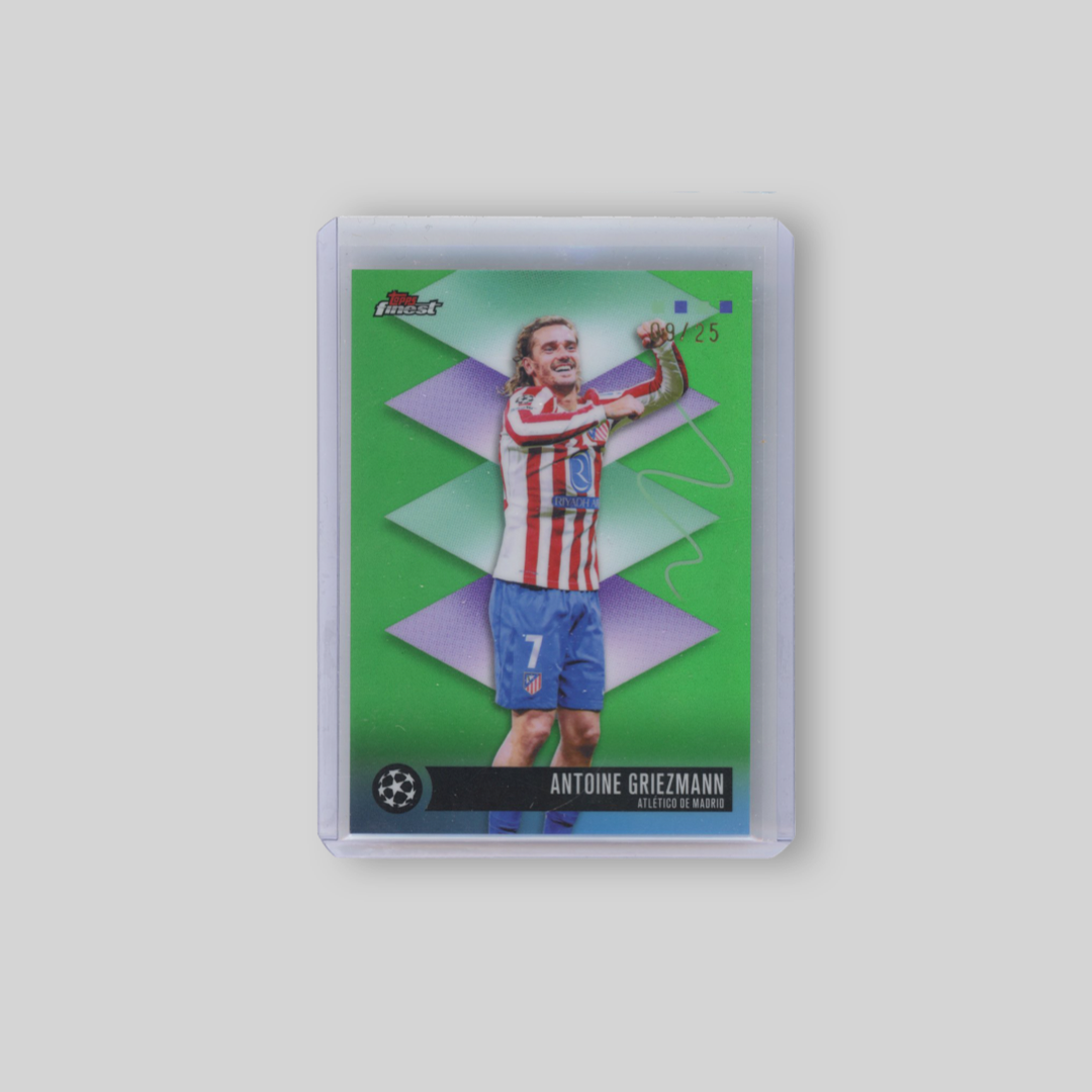 2025-26 Topps Finest UCC Antoine Griezmann Green /25 #476