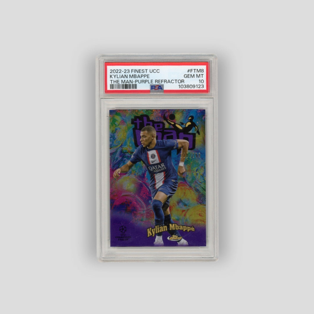 その他 mbappe psa10 2022-23 Topps Finest The Man Kylian Mbappe Purple Refractor /299 (PSA