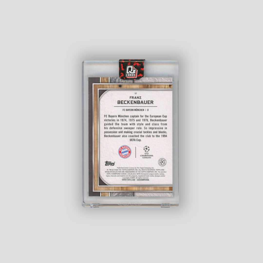 2024-25 Topps Museum Collection Franz Beckenbauer Red /25 #57