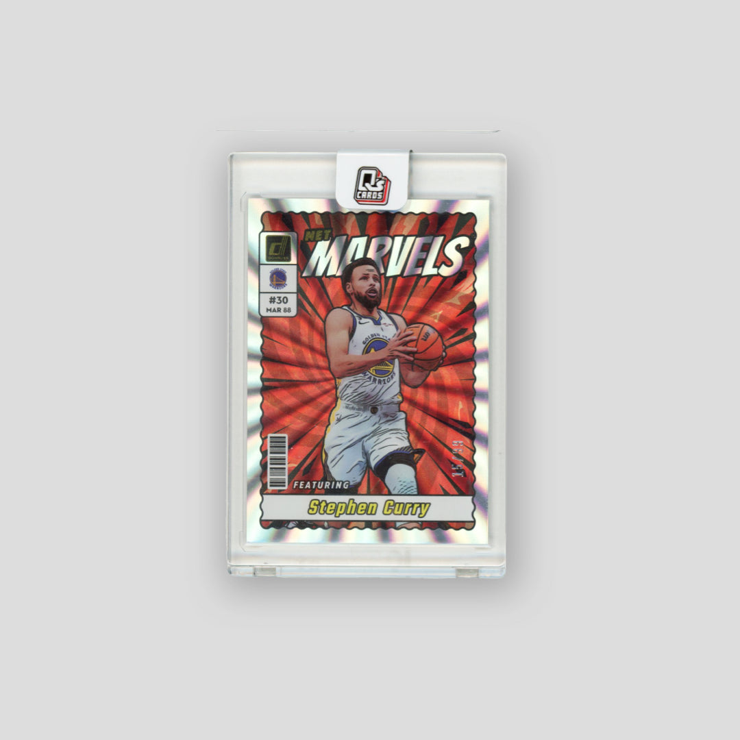 2023-24 Panini Donrus Net Marvels Stephen Curry /99 Silver Lazer #14 - Q's Cards