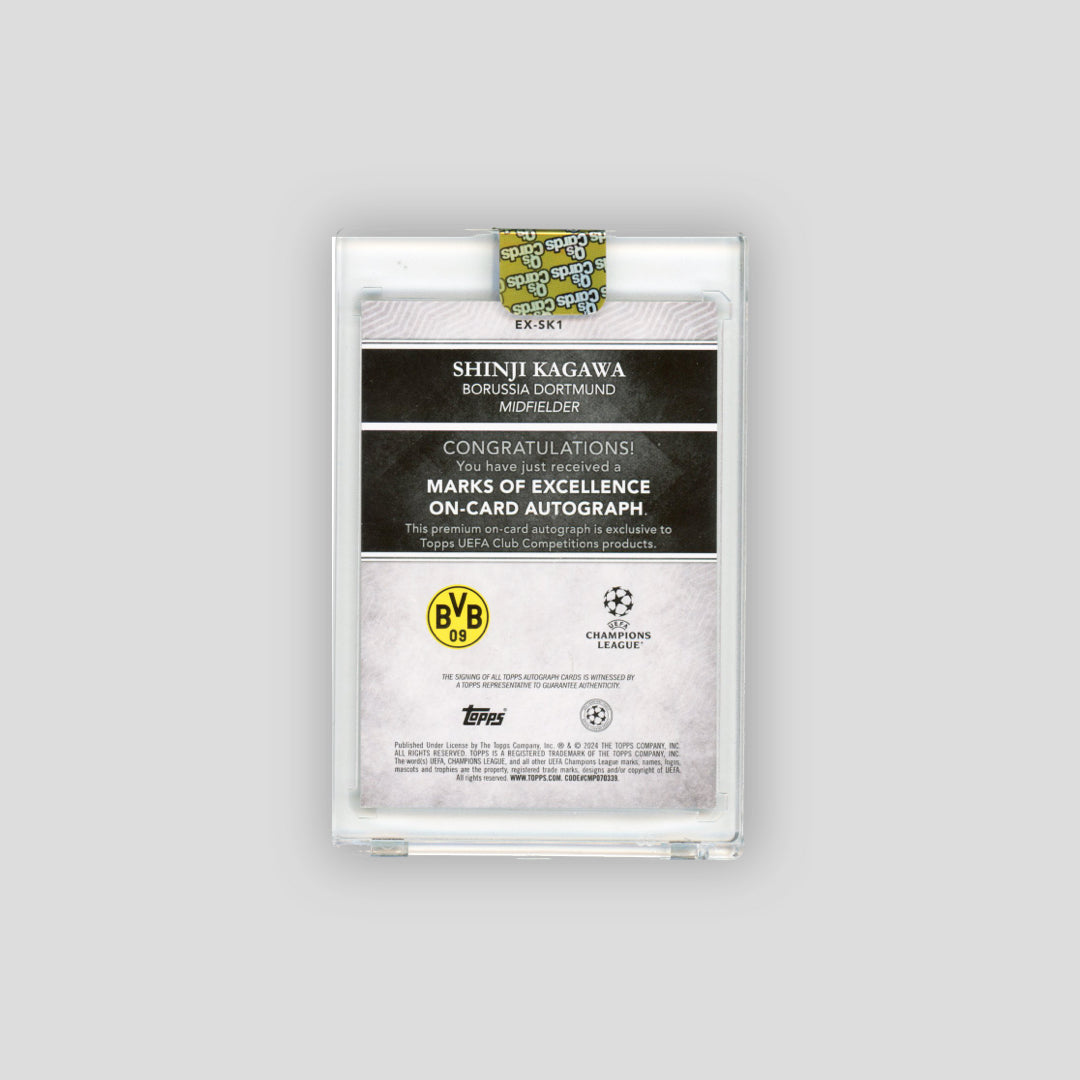 2023-24 Topps Marks Of Excellence Shinji Kagawa Gold 40/50 #EX-SK1 - Q's Cards