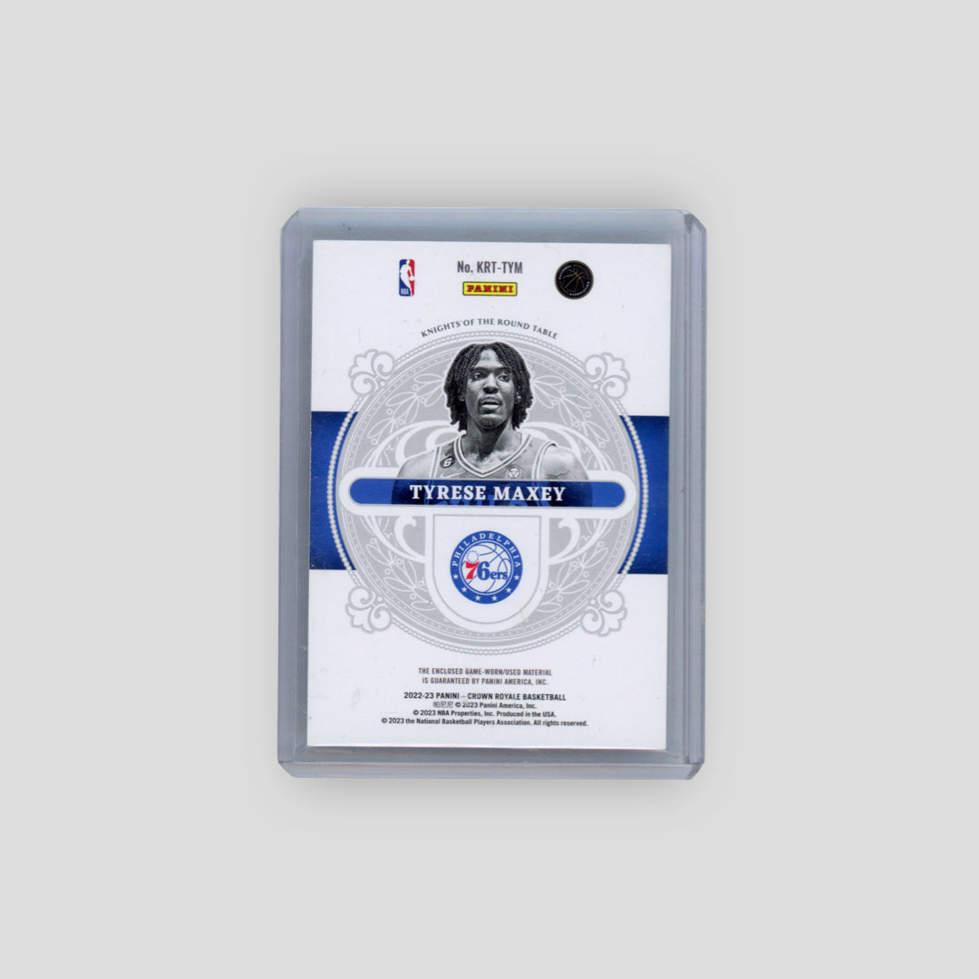 2022-23 Panini Crown Royale Knights of the Round Table Tyrese Maxey Gold /10 #KRT-TYM - Q's Cards