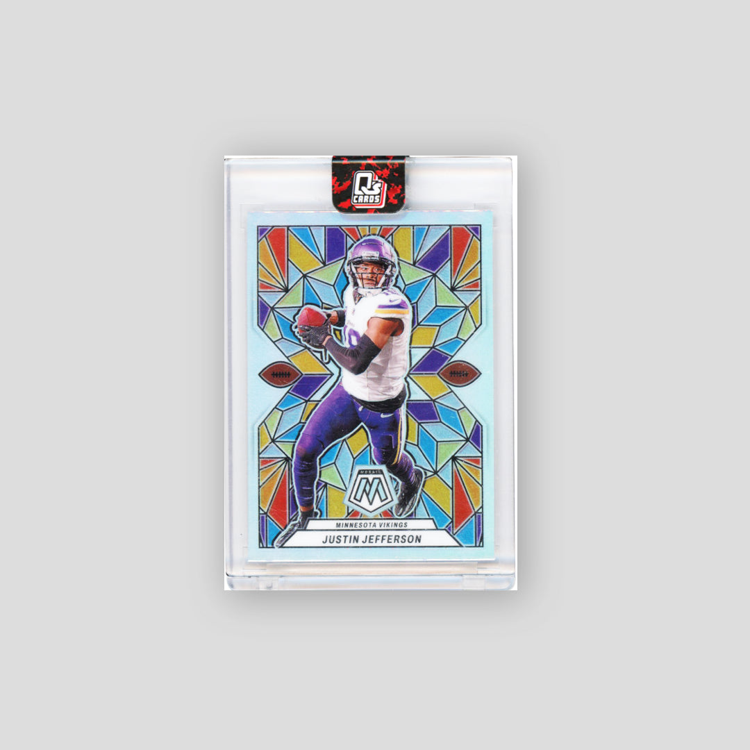 2024 Panini Mosaic Stained Glass Justin Jefferson #SG-11 - Q's Cards