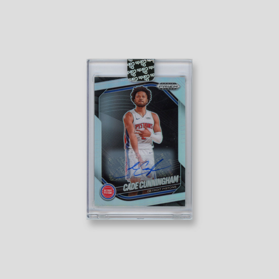 2024-25 Panini Prizm Black Cade Cunningham Base Autographs Silver Prizms AU #8