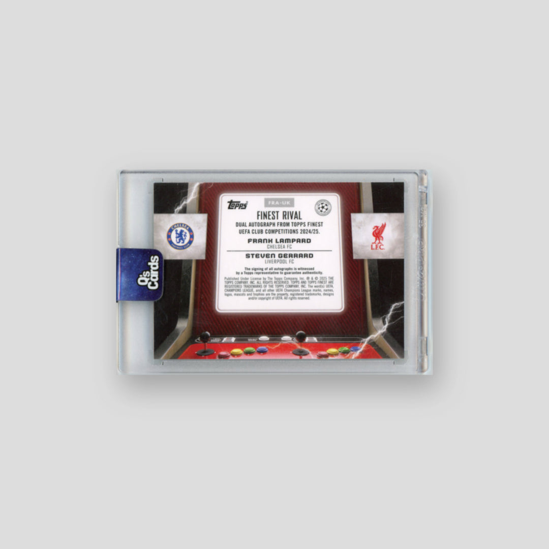 2025-26 Topps Finest UCC Lampard & Gerrard Black Dual Auto /10 #FRA-UK