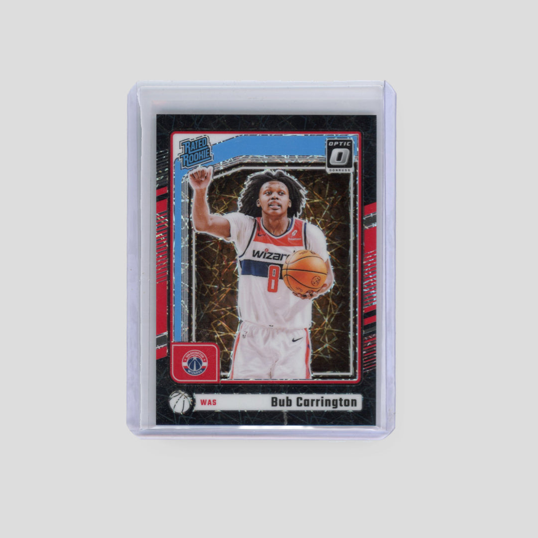 2024-25 Panini Donruss Optic Rated Rookie Bub Carrington Black Velocity /39 #273 - Q's Cards