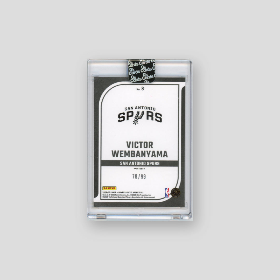 2024-25 Donruss Optic Victor Wembanyama Elite Dominators Red and Gold /99 #8