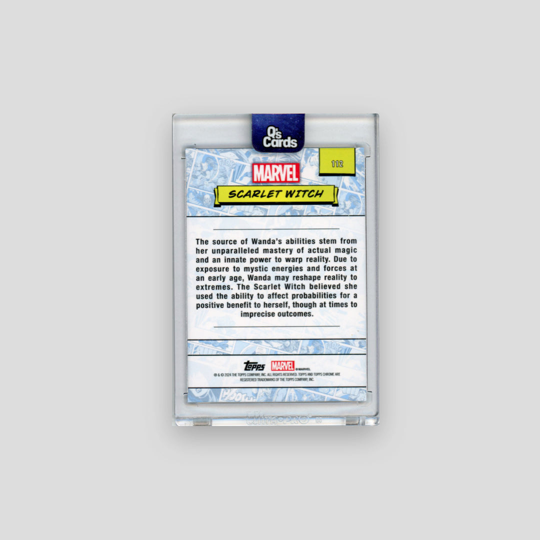 2024 Topps Chrome Marvel Scarlet Witch Blue Wave /150 #112