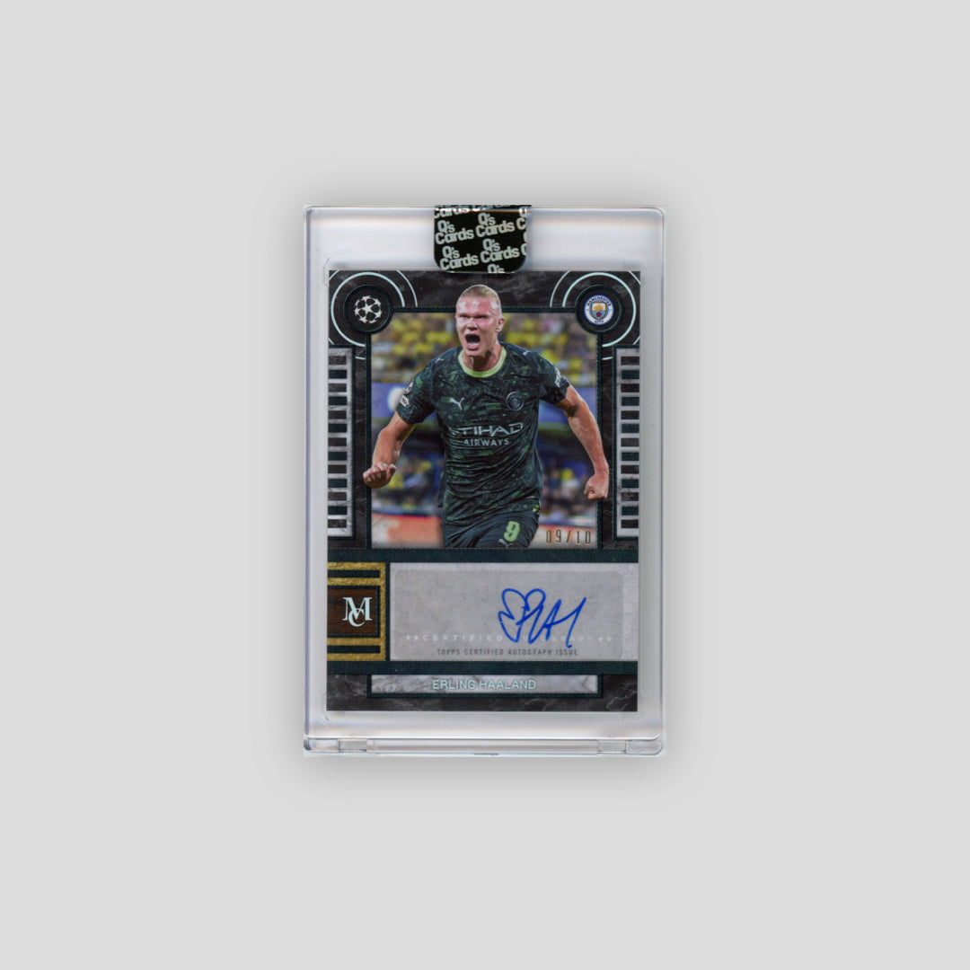 2025-26 Topps Museum UCC Erling Haaland Marblezied Auto /10 #MMA-EH - Topps