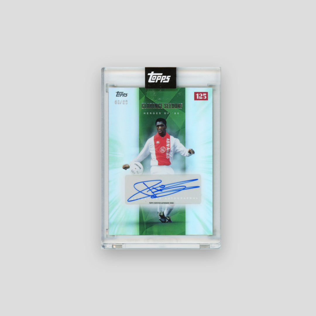 2025 Topps Ajax 125 Clarence Seedorf Heroes of '95 Green /99 - Q's Cards