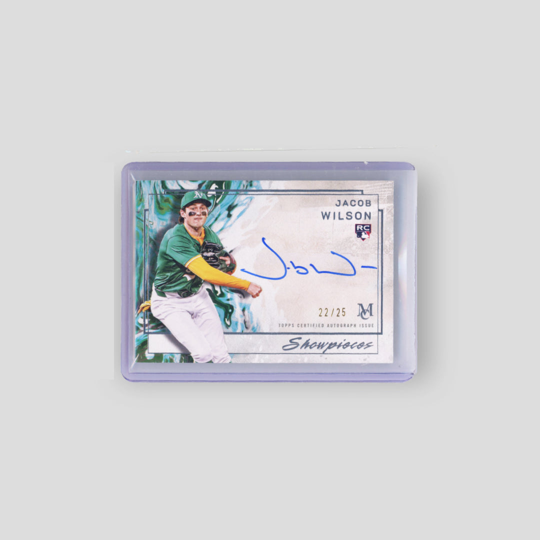 2025 Topps Museum Collection Baseball Jacob Wilson On Card Auto /25 Showpieces #SA-JWI
