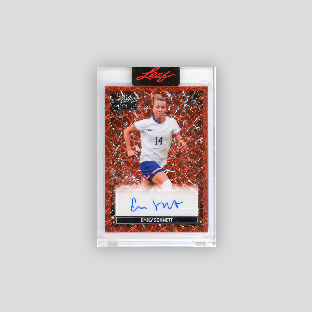 2026 Leaf Glory of the Game Emily Sonnett Auto Orange /8 #BT-ES1 - Q's Cards