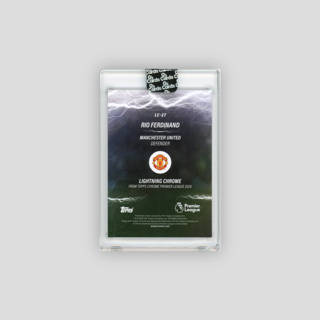 2025-26 Topps Chrome Premier League Rio Ferdinand Lightning Chrome /10 #LC-27 - Topps