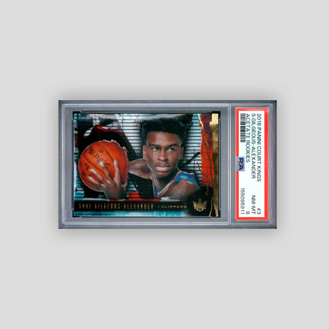 2018 Panini Court Kings Acetate Rookies Shai Gilgeous-Alexander #3 PSA 8 - CDP