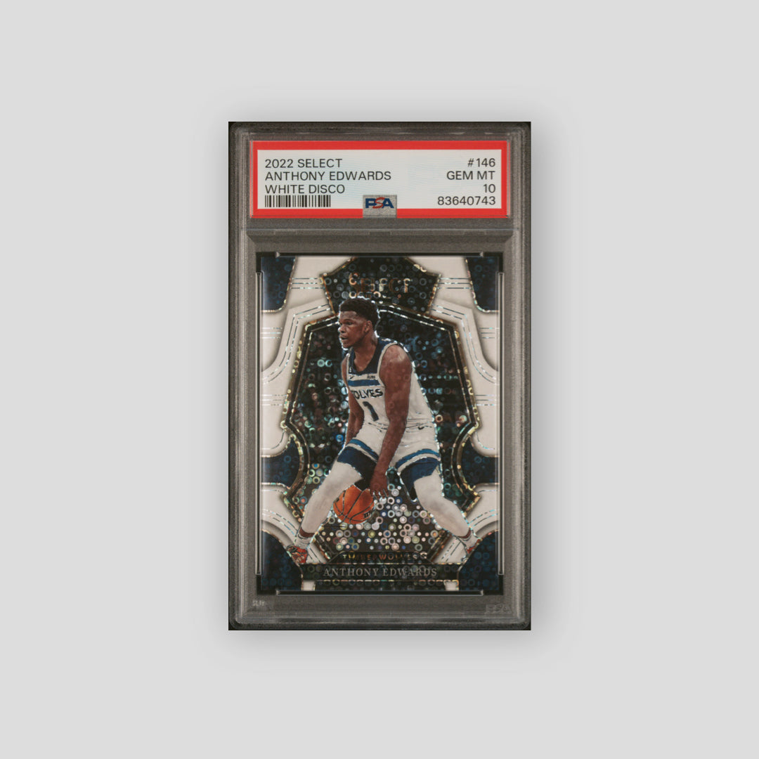 2022 Panini Select Anthony Edwards White Disco #146 PSA 10