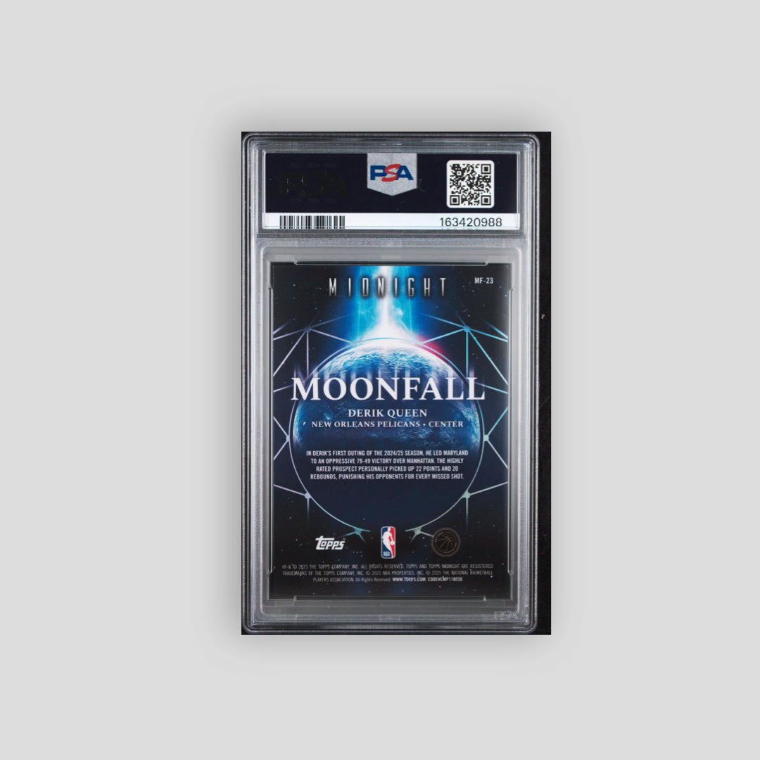 2025 Topps Midnight Moonfall Derik Queen Moonfall-Equinox /20 #MF-23 PSA 8 - Topps