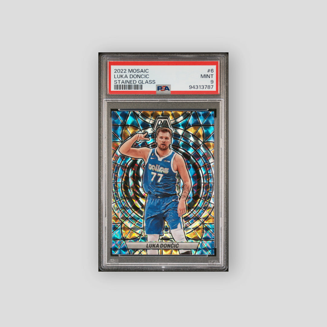 2022 Panini Mosaic Stained Glass Luka Doncic #6 PSA 9