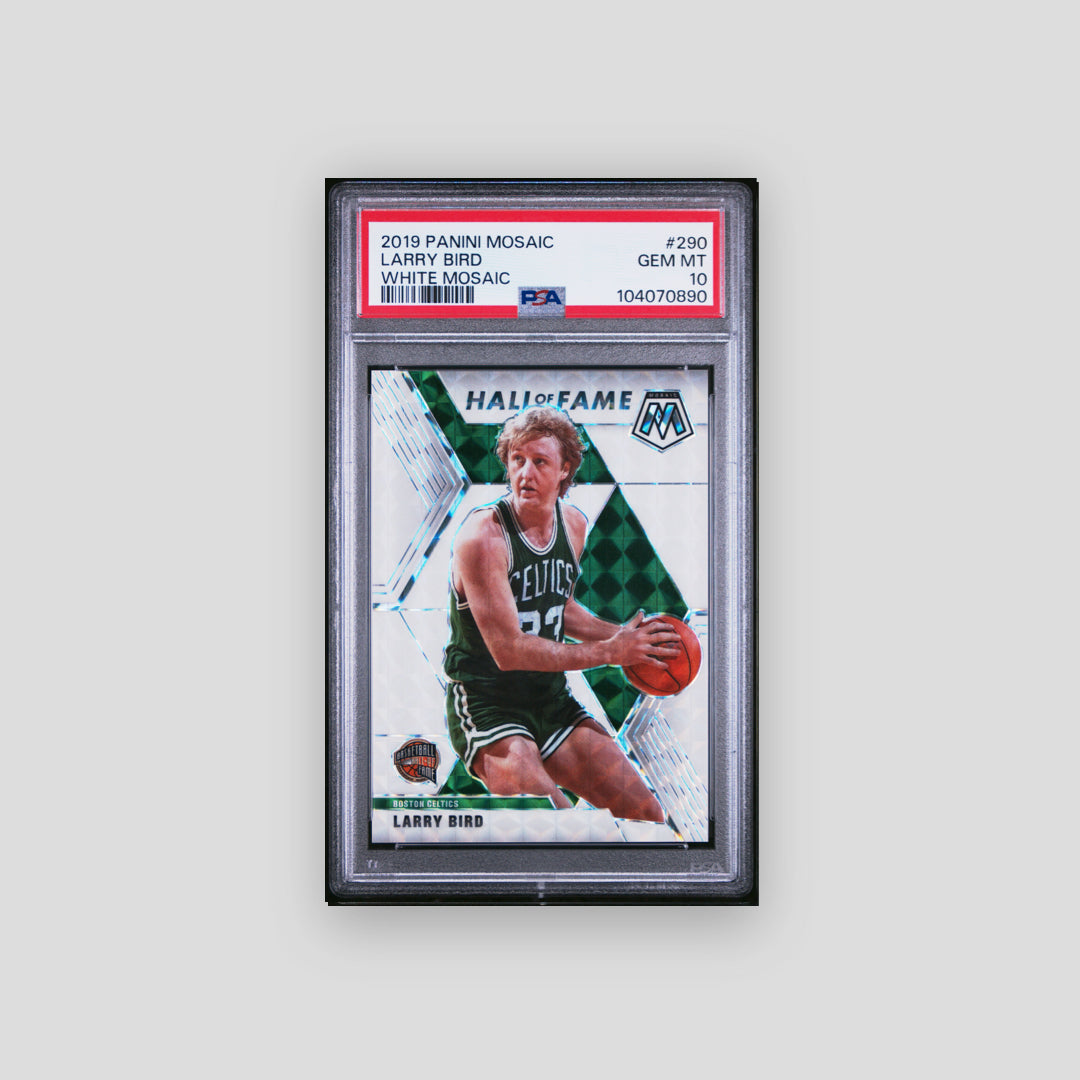2019 Panini Mosaic Larry Bird White Mosaic #290 PSA 10
