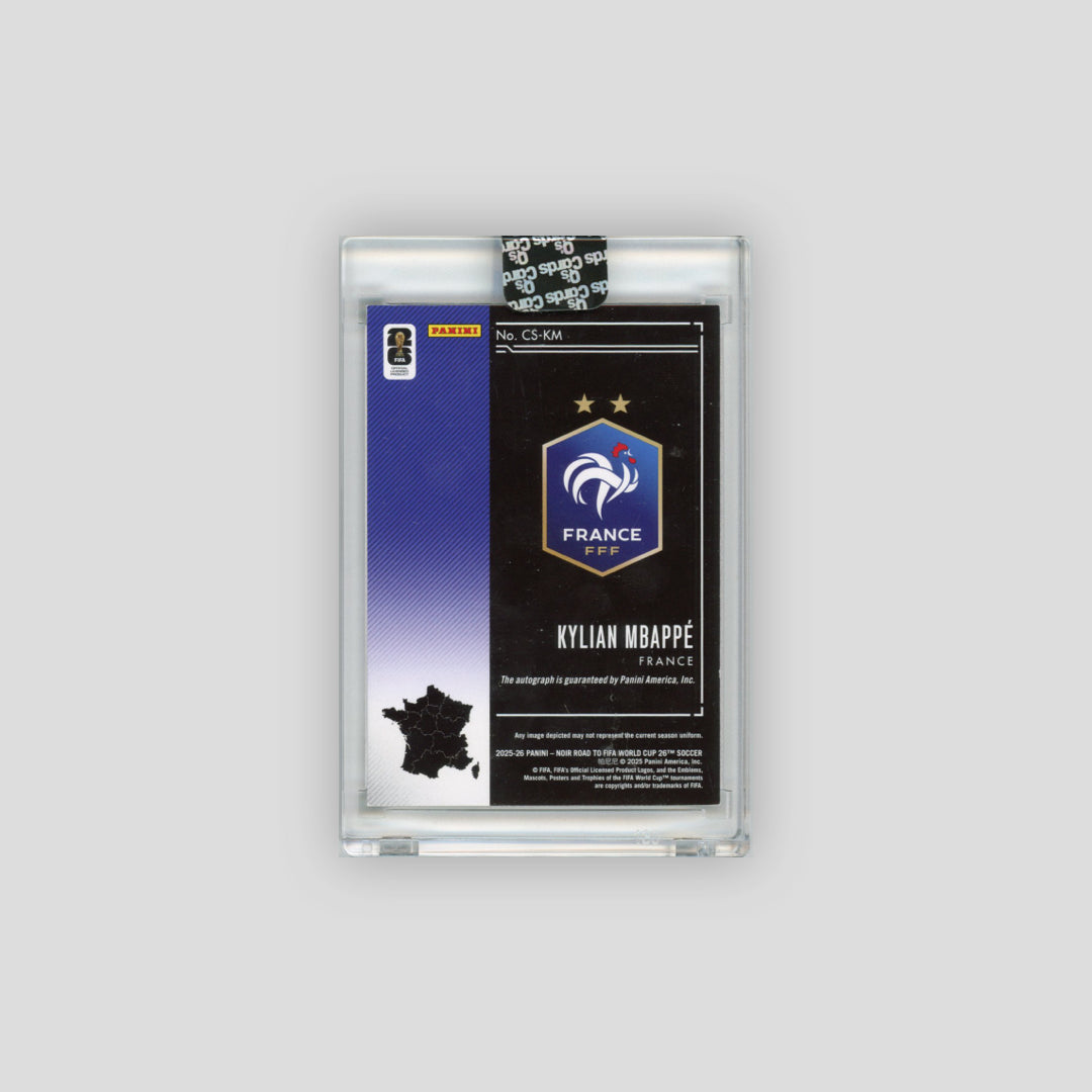 2026 Panini Noir Road To FIFA WC Kylian Mbappe Country Signatures Gold /5 #CS-KM - Panini