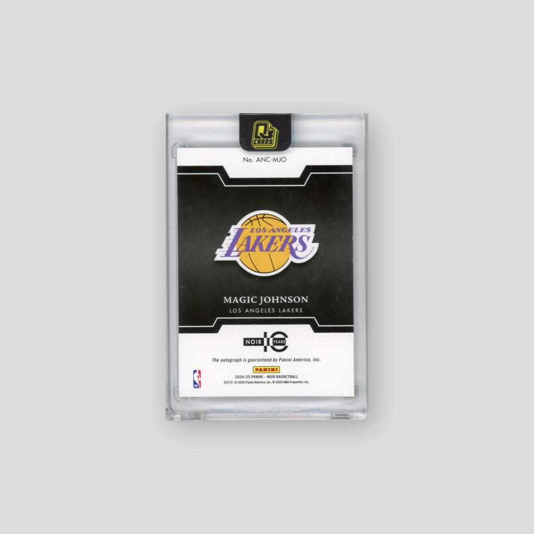 2024-25 Panini Noir Magic Johnson Auto Noir Color International #/8 AU #ANC-MJO