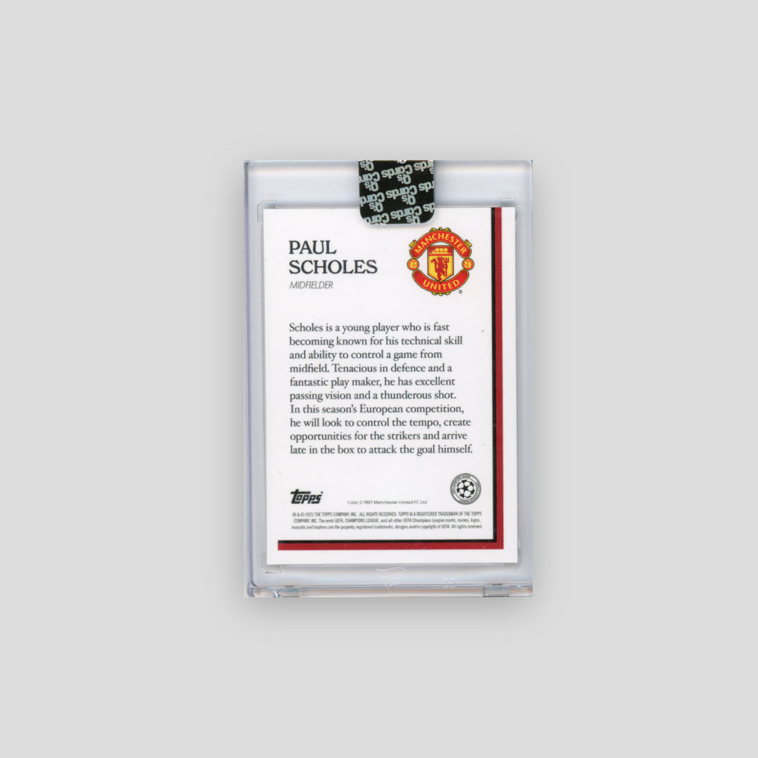 2021 Topps Lost Rookie Paul Scholes Auto /49