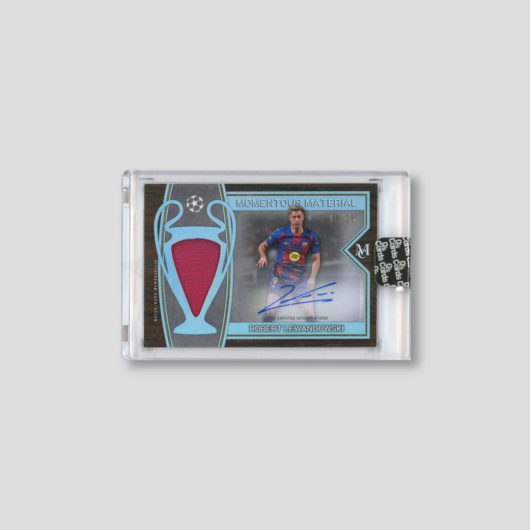 2025-26 Topps Museum UCC Robert Lewandowski Jumbo Relic Auto /25 #MMJA-RL - Topps